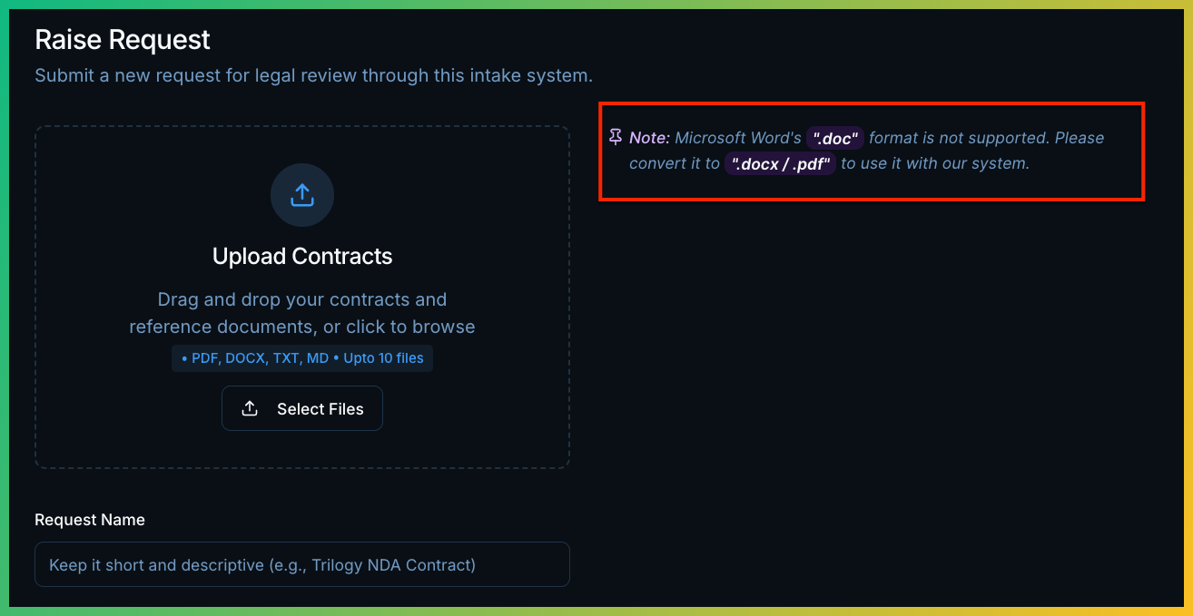 Document Format Tips