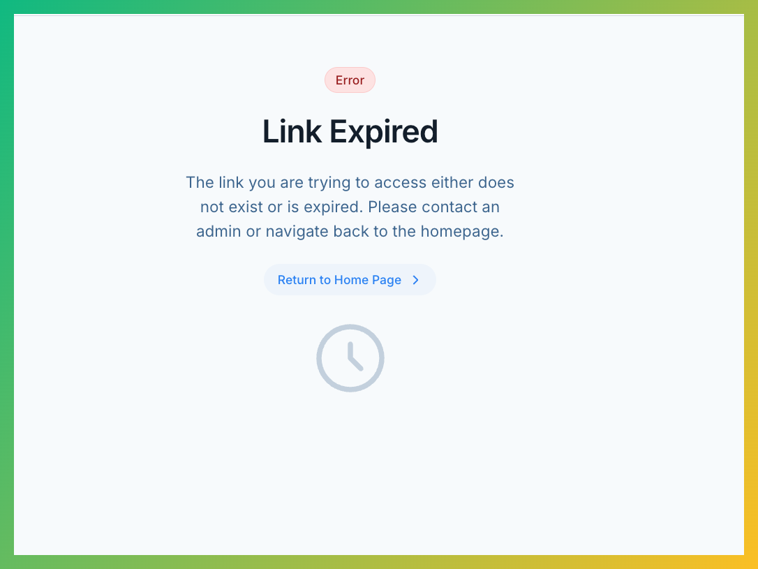 Expired Link Handling