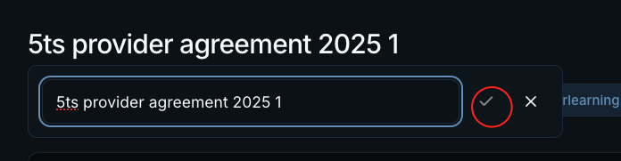 Request Name Editing