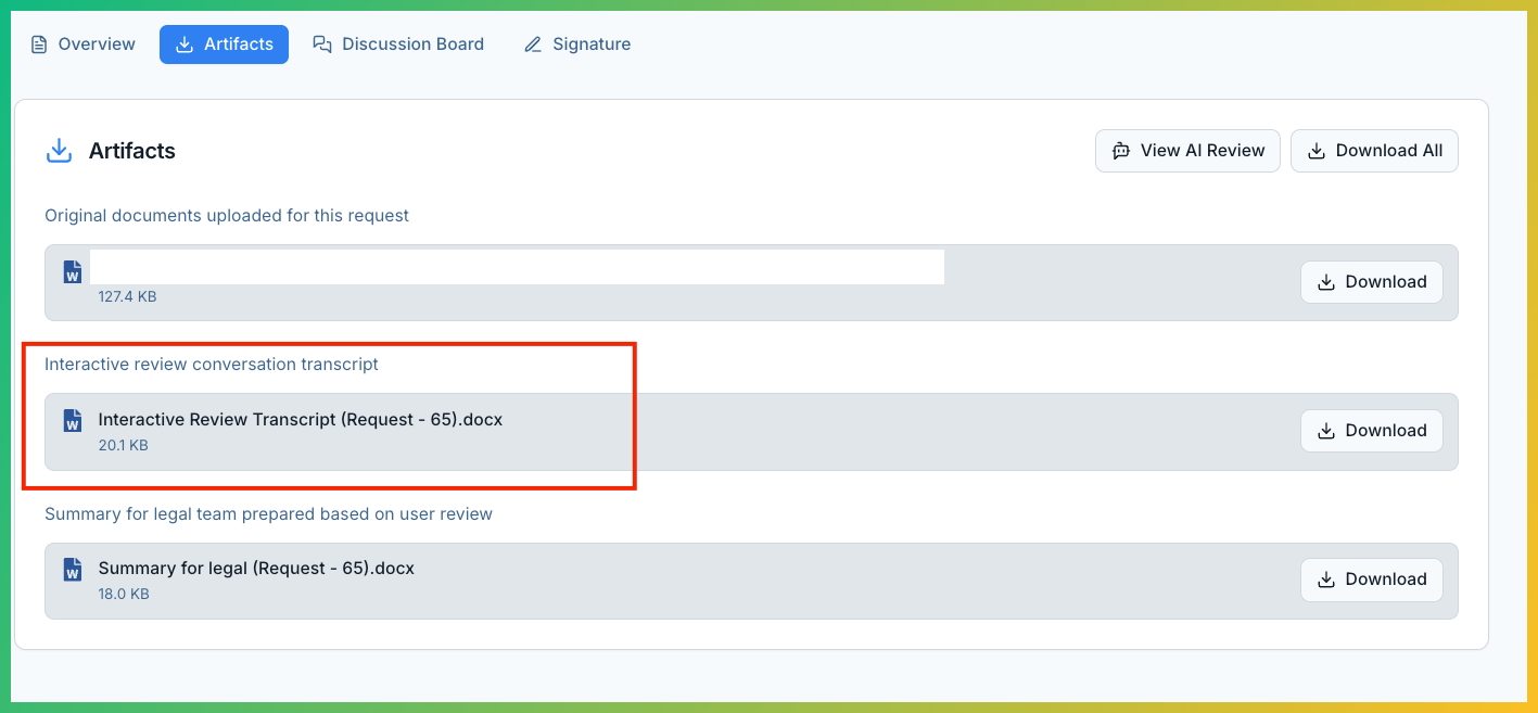 Download interactive review transcript