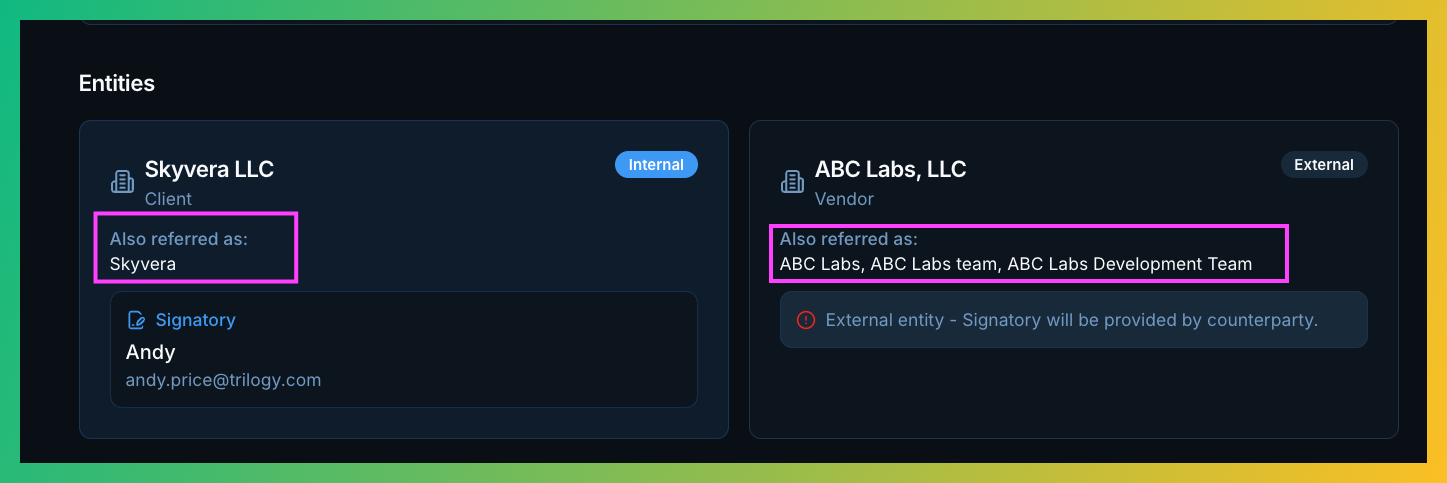 Alias Detection Example