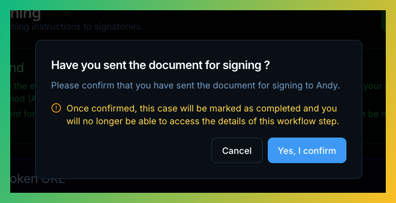 Improved Send for Signing Messaging