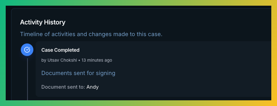 Enhanced Multi-Signatory Tracking